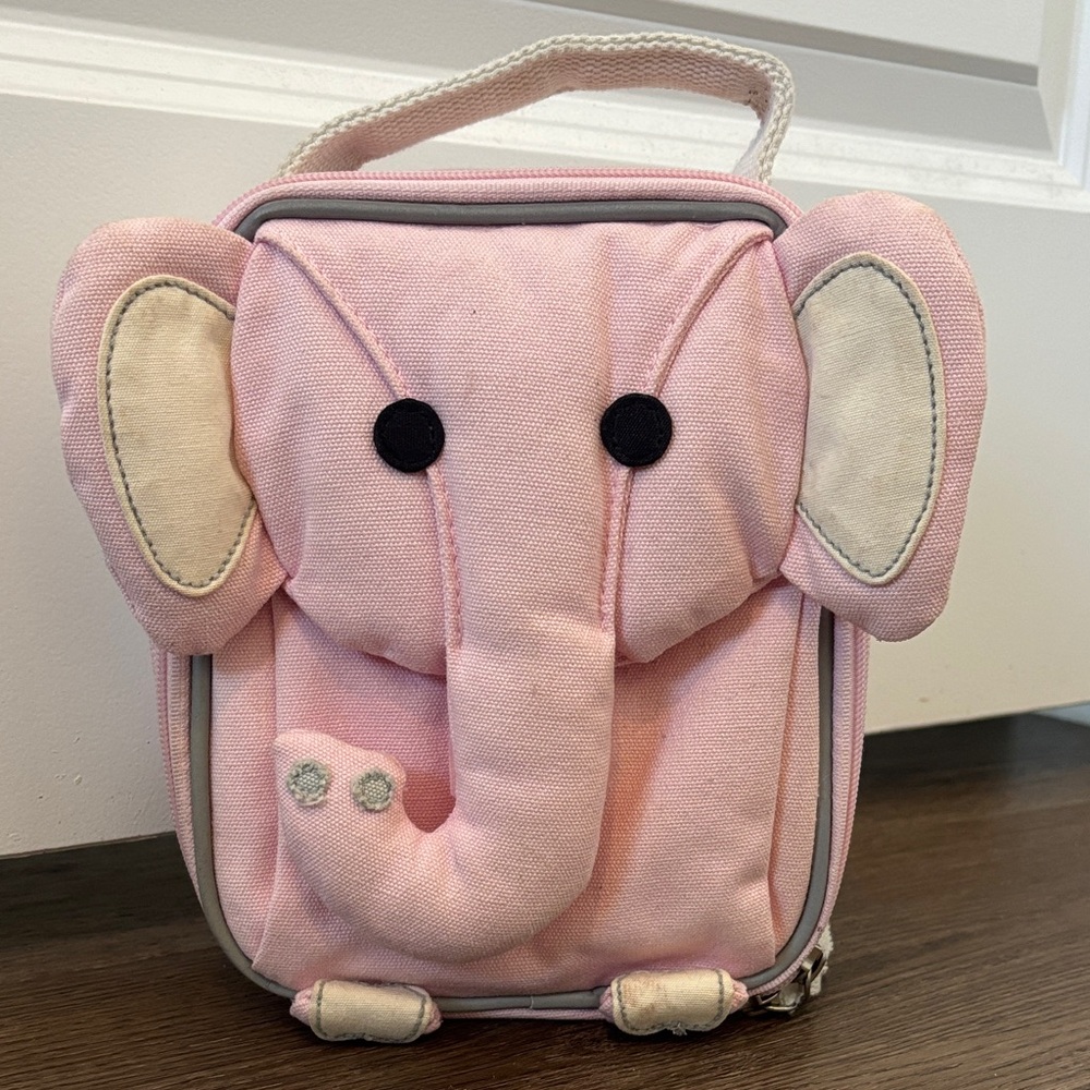 Pottery Barn Kids Pink Elephant Lunch Bag